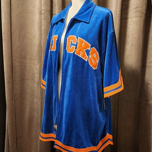RARE Men's Vintage NBA Knicks Velour Warmup Suit - XXL - Picture 6 of 15